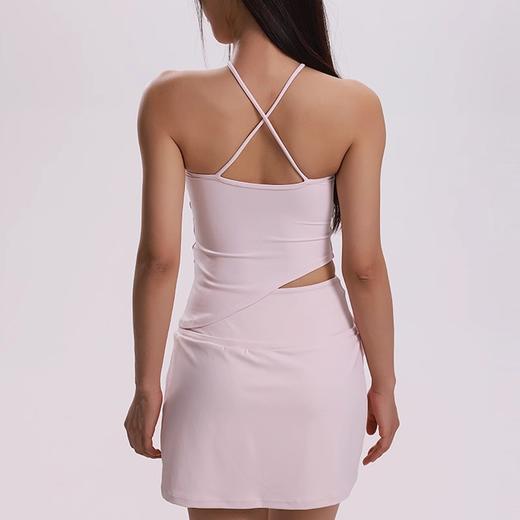 跃牌【禅语梵心】裸感性感美背瑜伽文胸固定胸垫运动内衣女新款细带跑步健身背心WX5424 商品图3