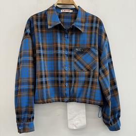 Z翻领单口袋格子衬衫40710（格子） 秋季 243020810321