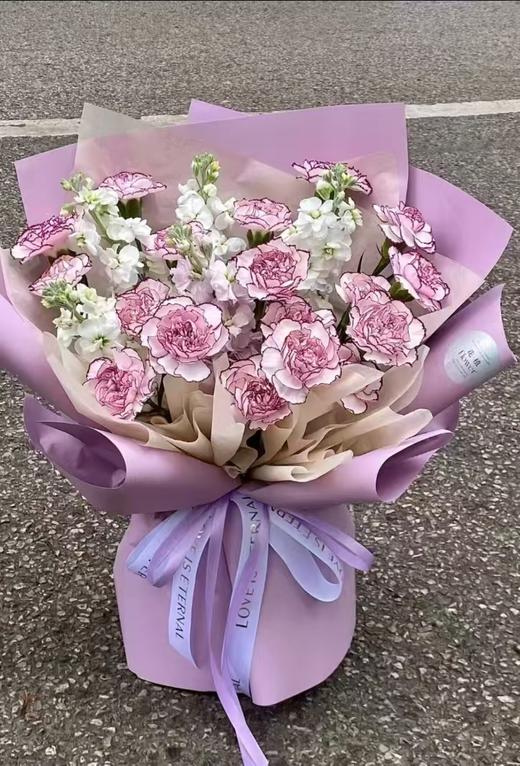 19支紫精灵紫罗兰花束 商品图0