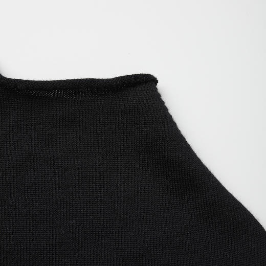 ROMI STUDIO100%美丽诺绵羊毛极简黑色无袖针织连衣裙 RWCSLT2743【发货时效25天】 商品图2