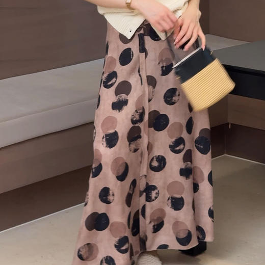 【现货】良木礼圆点半裙3987 商品图0