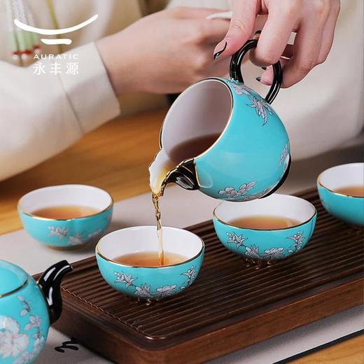 【6F】国瓷永丰源 水墨牡丹8头茶具（4人位） 商品图3