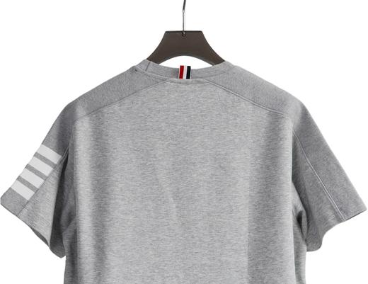 男款前短后长圆领短袖T恤hu022 商品图2