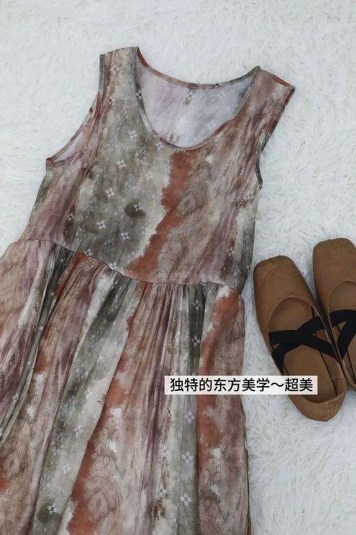 LPIUTY品牌直发！ 棠梨褐天丝连衣裙 C1225038 商品图5