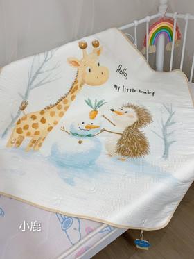 松植屋婴幼儿多功能毯 105*110cm A类母婴标准，无荧光、无甲醛、一毯多用，空调毯 ，午睡毯，洗澡浴巾，质感超级柔软