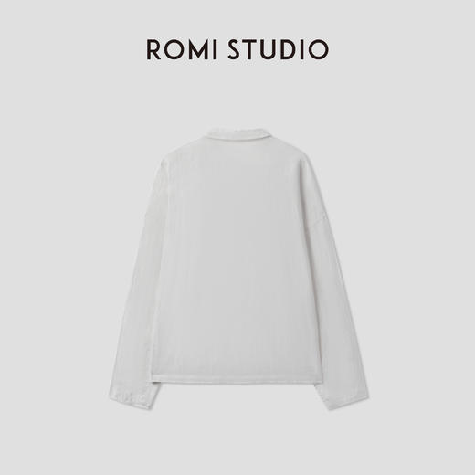 ROMI STUDIO“Clean fit”100%进口汉麻复古休闲翻领衬衫RWCSSM2165 商品图1