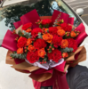 11支红康红豆橙泡泡花束 商品缩略图0