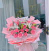 19支粉康2支百合花束 商品缩略图0