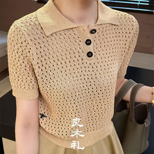 【部分现货】镂空针织衫（2404-1） 商品图1