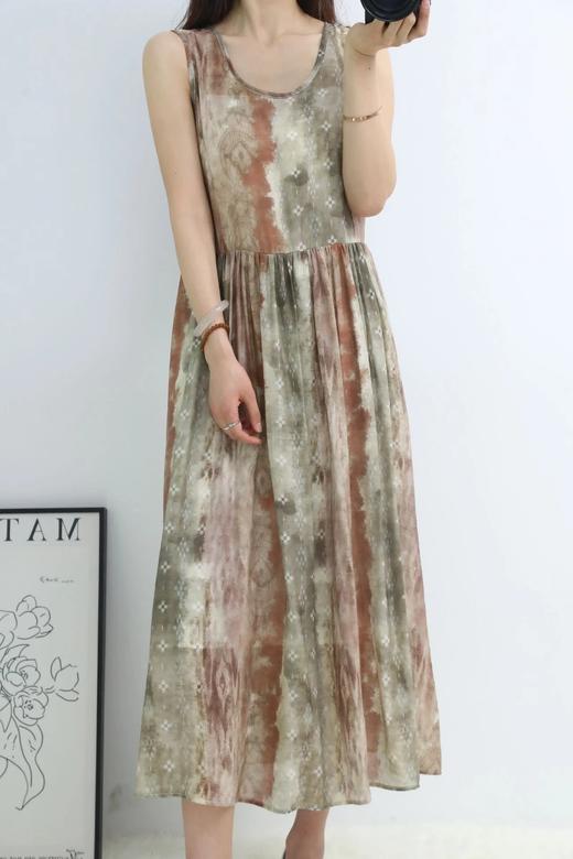 LPIUTY品牌直发！ 棠梨褐天丝连衣裙 C1225038 商品图3