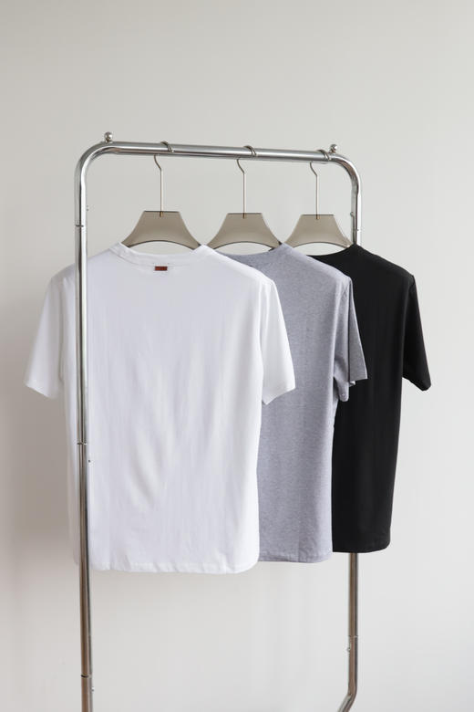 E.Z 杰尼口袋织带拼接液氨弹力短袖T恤 TX470 商品图2