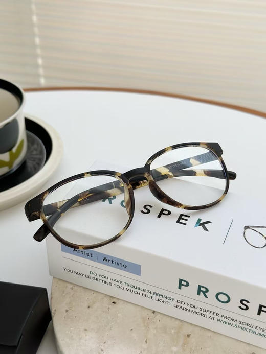 外贸原单正品 PROSPEK 功能性防蓝光玳瑁眼镜❗ TR90材质！明星都超爱用的防蓝光眼镜，时尚感拉满！ 商品图0