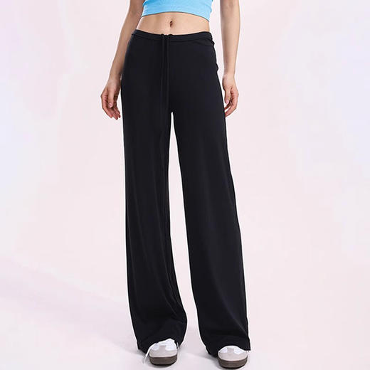 跃牌【禅语梵心】凉感阔腿运动长裤抗菌宽松显瘦垂坠感运动裤CK8004 商品图0