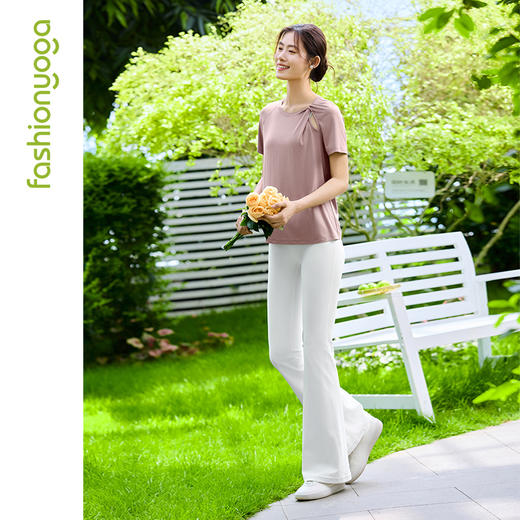 F15334不对称圆领T恤 商品图9