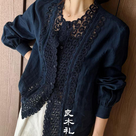 【预售7天】良木礼苎麻绣花衬衣（0243989） 商品图3