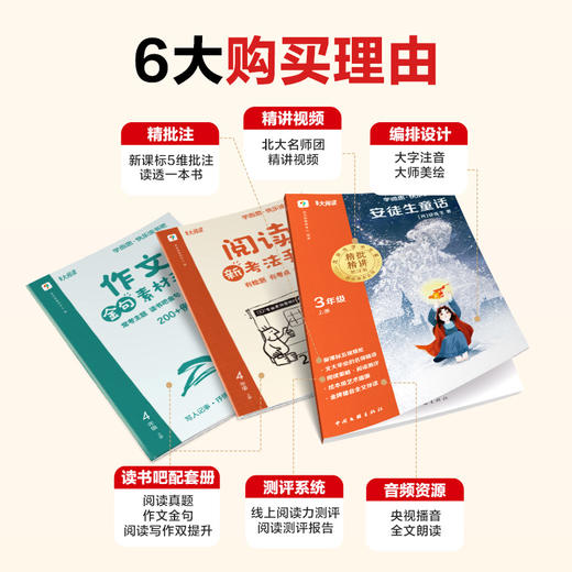 【樊登重磅推荐】学而思 快乐读书吧 上册 小学1-6年级 阅读启蒙+阅读方法 让阅读更高效 商品图3