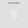ROMI STUDIO桑蚕丝绵羊毛混纺坑条肌理V领修身毛织背心RWCSST2254 商品缩略图1
