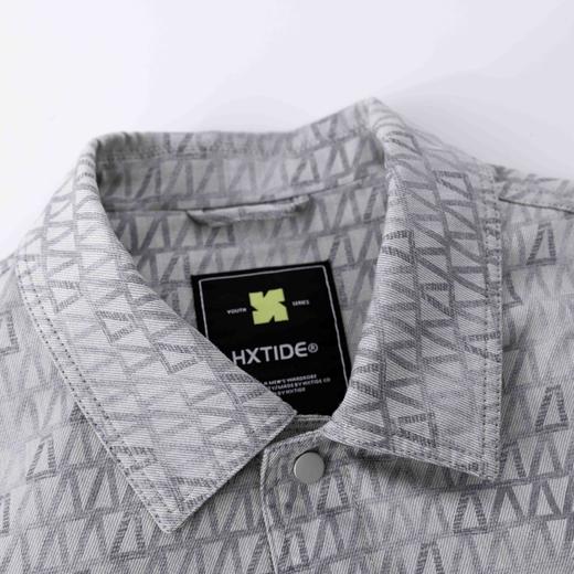 【新品上新】HX 春季水洗翻领牛仔茄克衫外套遮肉显瘦Y105510007101 商品图2