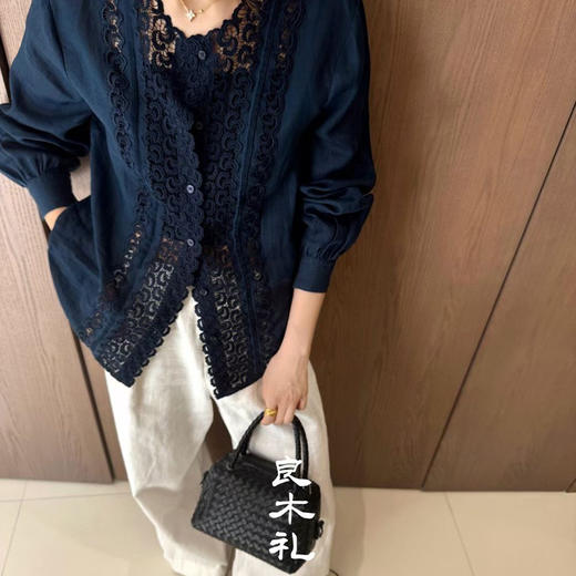 【预售7天】良木礼苎麻绣花衬衣（0243989） 商品图1