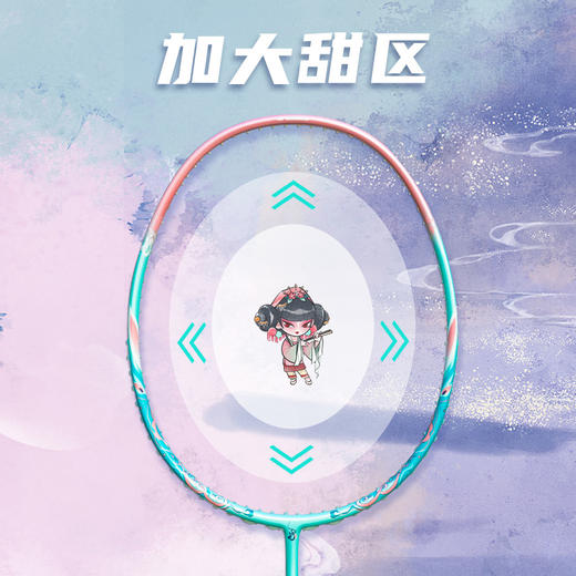 的幸白蛇浮生宝青坊主全碳素专业羽毛球拍单拍套装礼盒装 商品图2