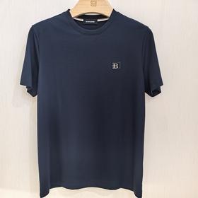 BOSSSUNWEN 博斯绅威 男士圆领纯色短袖针织衫141130458280-82 [10月][广百北京路店] 【9F-折扣】