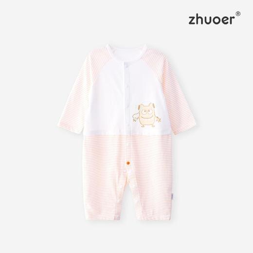 卓儿夏季短袖长袖透气清凉卡通条纹连体衣 商品图2