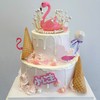 【爱的火烈鸟珍珠皇冠女神蛋糕】 商品缩略图0
