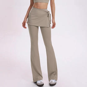 跃牌【禅语梵心】两件套高腰凉感抗菌裸感瑜伽裤屁帘跑步运动裤透气健身喇叭裤CK5460