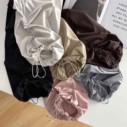 立体版型！显瘦显高!!!【lu家DanceStudio直筒休闲口袋工装神裤】万众瞩目的工装裤来啦～褶皱面料，轻薄透气，夏天穿也不闷，上身很轻！重点显腿长显瘦!!! 商品图3