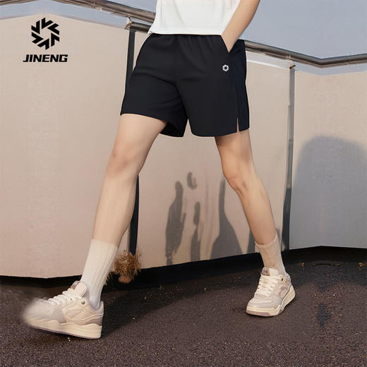 积能 新款男女跑步短裤后腰口袋可放手机马拉松三分跑步运动短裤 商品图4