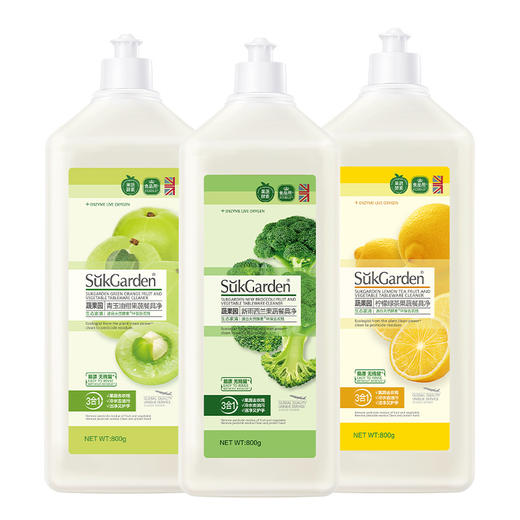 【餐具净组合】蔬果园果蔬餐具净800g*3瓶（混合香型） 商品图6