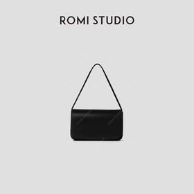 ROMI STUDIO“质感至上”混种羊皮革翻盖磁扣软皮单肩包 RWBLP31541