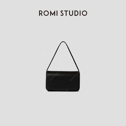 ROMI STUDIO“质感至上”混种羊皮革翻盖磁扣软皮单肩包 RWBLP31541 商品图0