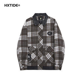 【新品上新】HX 春季翻领茄克衫假两件设计牛仔C105510009101