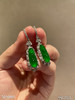老坑玻璃种帝王绿富贵豆耳坠【5010905】具体价格微信咨询 商品缩略图2
