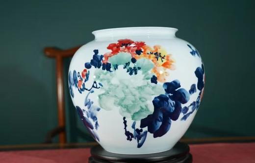 釉下五彩灯笼瓶 商品图0