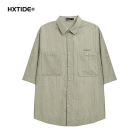 【新品上新】HX 夏季翻领中袖衬衫Z103520009101/02