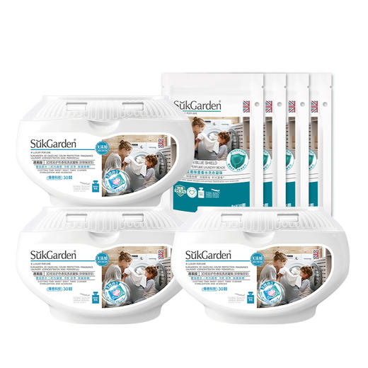 蔬果园3D洗衣凝珠（浓缩强效型）-10g*30颗*3盒+蔬果园蓝盾除菌香水洗衣凝珠-8g*10颗（袋装）*4袋 商品图4