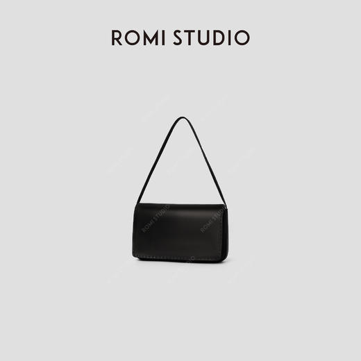 ROMI STUDIO“质感至上”混种羊皮革翻盖磁扣软皮单肩包 RWBLP31541 商品图1
