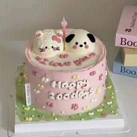 【天生一对浪漫情侣蛋糕】