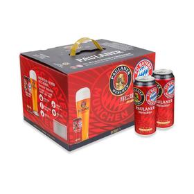 【悦惠精选】德国保拉纳小麦啤酒拜仁球迷版500ml*12