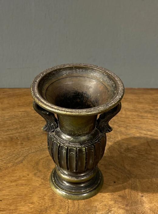 青铜羽翼耳多棱花觚，顺丰包邮 商品图11