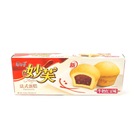 【亚欧超市】康师傅 妙芙牛奶红豆味法式蛋糕 200g(内含4枚独立小包)/盒