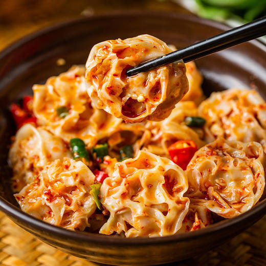 【轻松代餐！吸汁荞麦面藕】甄选优质材料制作，全粗粮0脂肪速泡，黑荞麦面藕吸汁面藕圈网红代餐凉皮面筋凉拌菜火锅,非减肥餐减脂期零食物小吃主食品L 商品图0