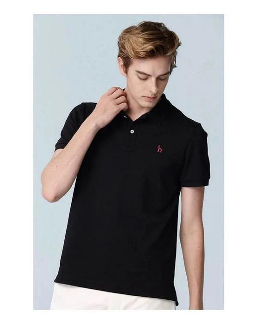 夏季新配色哈狗刺绣新疆棉半袖翻领polo衫 商品图0