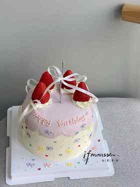 「女士」少女心草莓丝带款