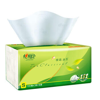 心相印抽纸巾 茶语丝享无香130抽*24包面巾纸S码3层 新老包装随机发货 /家庭清洁/纸品 /清洁纸品 /抽纸 商品图1