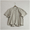 日系设计感小众圆领暗排扣短袖衬衫！2025夏季薄款宽松色棉衬衫女款！ 商品缩略图6