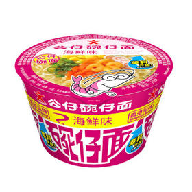 公仔面 big碗仔面海鲜味 73g*12桶 方便面零食泡面拌面（新老包装） /粮油调味 /方便食品 /方便面