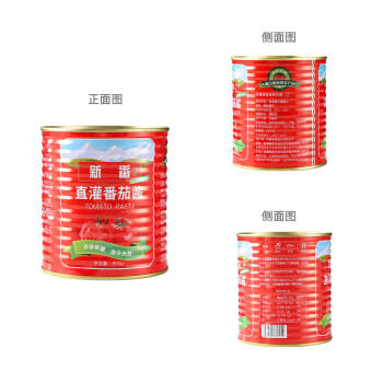 新番新疆番茄酱罐头850g家用减脂轻食0添加 新鲜番茄浓缩 意大利面酱 /粮油调味 /调味品 /西式酱料 商品图3
